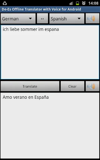De-Es Offline Voice Translator