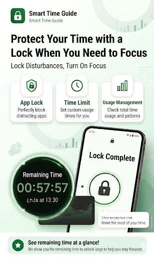 App Lock&Screen Time:TimeGuide