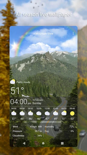 Road - Weather Live Wallpaper screenshot 1