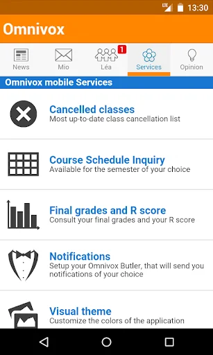 Omnivox Mobile screenshot 4