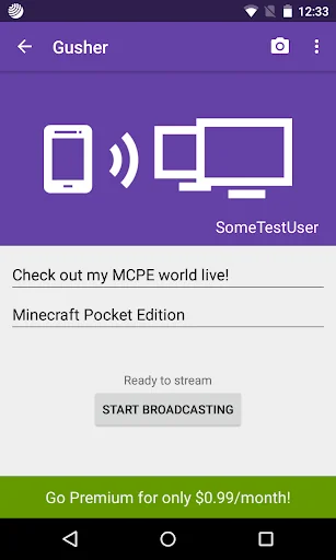 Gusher - Screen Broadcaster screenshot 1