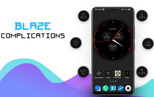 Blaze Clock Live Wallpaper screenshot 2