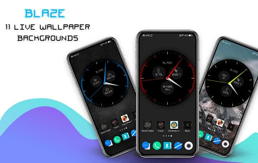 Blaze Clock Live Wallpaper screenshot 3
