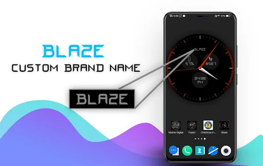 Blaze Clock Live Wallpaper screenshot 4
