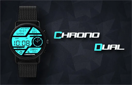 Chrono Dual Watch Face screenshot 1