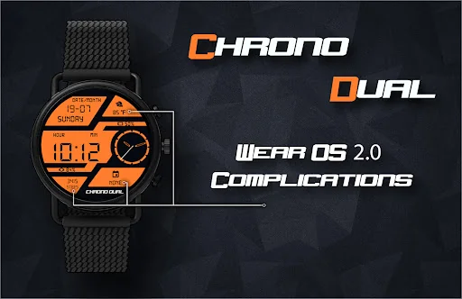 Chrono Dual Watch Face screenshot 3