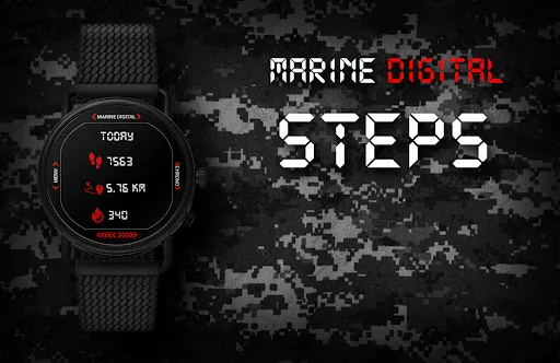 Marine Digital 2 Watch Face screenshot 4