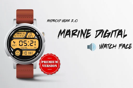 Marine Digital Watch Face screenshot 2