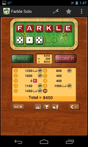 Farkle Solo Solitaire screenshot 4