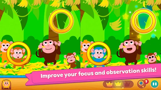 Pinkfong Spot the difference : screenshot 3