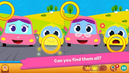 Pinkfong Spot the difference : screenshot 4