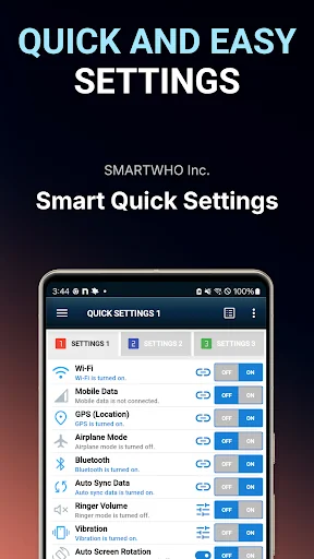 Smart Quick Settings screenshot 1