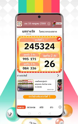 ตรวจหวย ตรวจลอตเตอรี่ QRCode