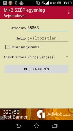 MBH (MKB) SZÉP Egyenleg