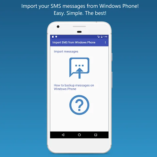 Import SMS from Windows Phone