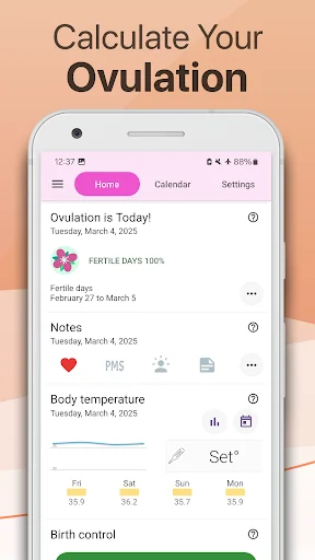 Period and Ovulation Tracker screenshot 2