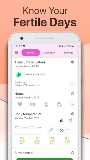 Period and Ovulation Tracker screenshot 4