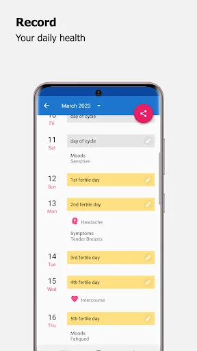 Period Tracker Bloom screenshot 3