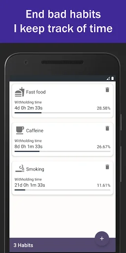 Change bad habits - Addictions screenshot 1