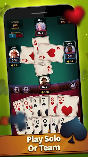 Spades - Offline Card Games screenshot 2