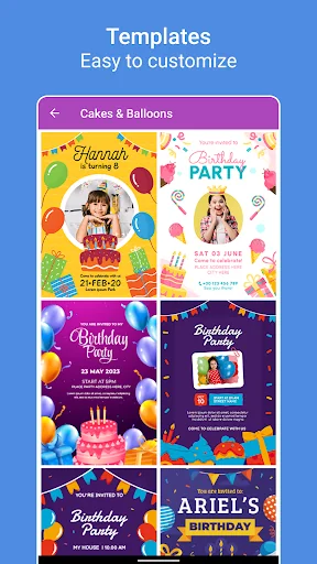 Birthday Greeting Cards Maker screenshot 2