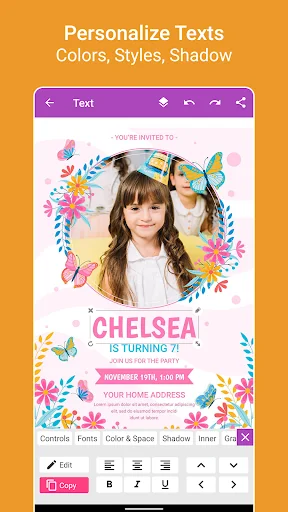 Birthday Greeting Cards Maker screenshot 3