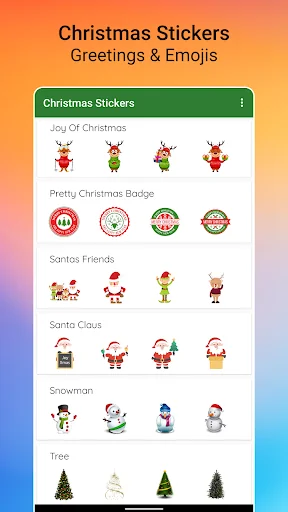 Christmas Stickers WASticker