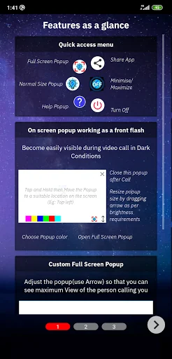 On Screen Flash For Video Call