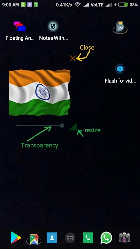Floating Flag