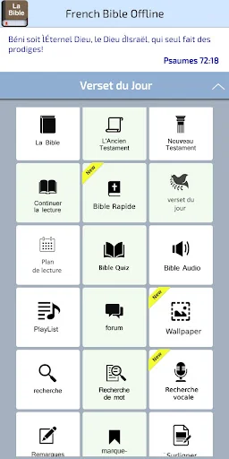 French Bible Offline screenshot 1