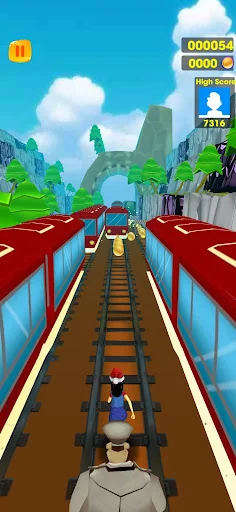 Subway Run Train Surfing 3D screenshot 1
