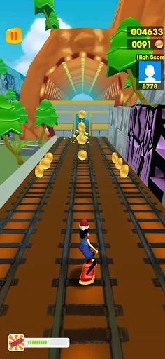 Subway Run Train Surfing 3D screenshot 2