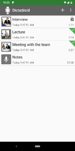 Dictadroid - Voice Recorder screenshot 2