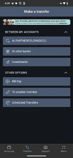 Partner CO CU Mobile Banking screenshot 4