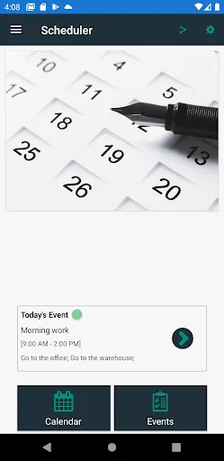 Schedule planner: calendar