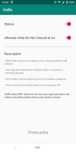 Volfix - volume control fix screenshot 1