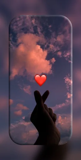 Finger Heart Wallpaper screenshot 1