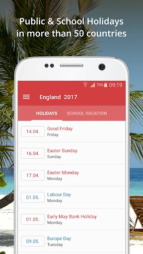 Holidays and Vacations