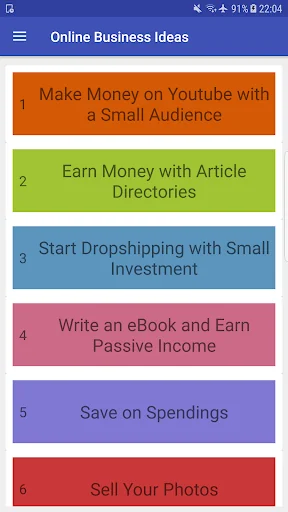 Online Business Ideas screenshot 1