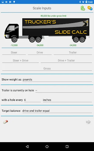 Trucker's Slide Calc