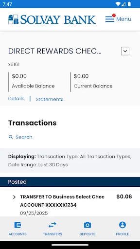 Solvay Bank screenshot 3