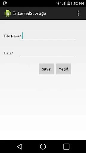 Internal storage