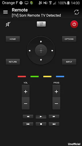 Remote for Sony TV screenshot 1