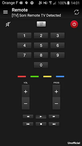Remote for Sony TV screenshot 2