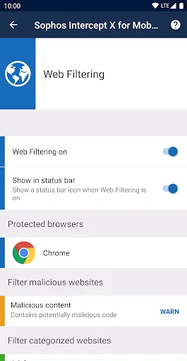 Sophos Intercept X for Mobile screenshot 4