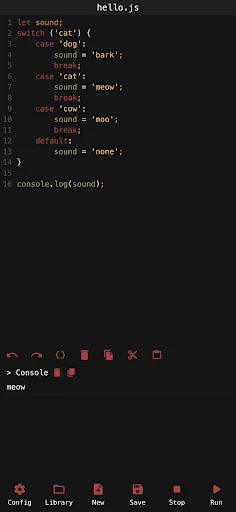 JavaScript Editor screenshot 1