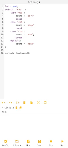 JavaScript Editor screenshot 2