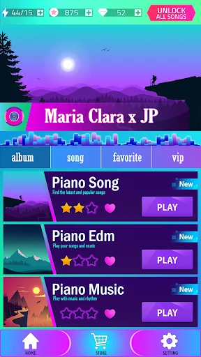 Maria Clara e JP Tiles Game screenshot 1