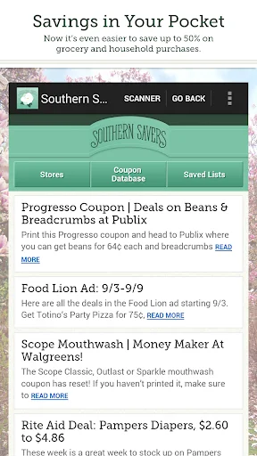 Southern Savers screenshot 1