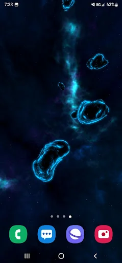 Space Particles 3D Wallpaper